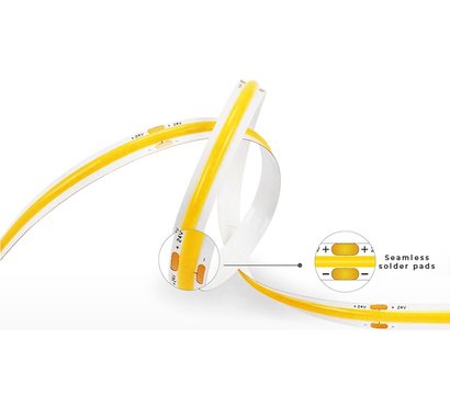 Зображення 3 LED стрічка Prolum Pro Cob-320 IP20 24V, cold white на 1200 Лм, Колір світіння: холодного білого