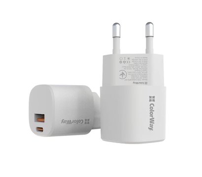 Зображення 4 Зарядний пристрій ColorWay GaN PD Port USB PPS White — CW-CHS043PD-WT
