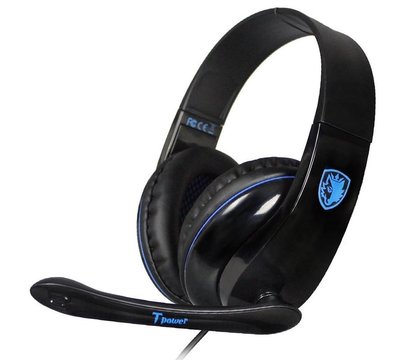Изображение 2 Наушники Sades SA-701 Black/Blue поворотный