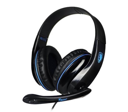 Изображение 5 Наушники Sades SA-701 Black/Blue поворотный