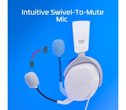 Зображення 6 Навушники HyperX Cloud Stinger 2 PS4/PS5, mini-jack, White-Blue — 75X29AA