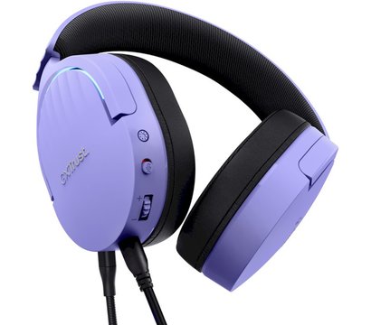 Зображення 6 Навушники Trust GXT 490 FAYZO, 7.1, USB-A, 2м, Violet — 25303 з мікрофоном
