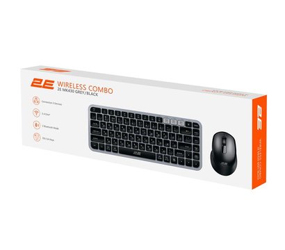 Изображение 2 Комплект мышь + клавиатура 2E MK430 Grey/Black - 2E-MK430WBGR_UA