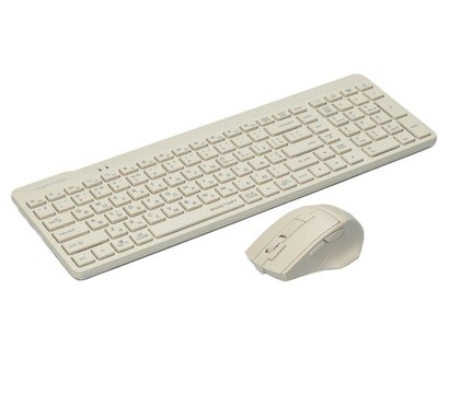 Зображення 2 Комплект мишка + клавіатура A4Tech Fstyler FG2400 Air Beige