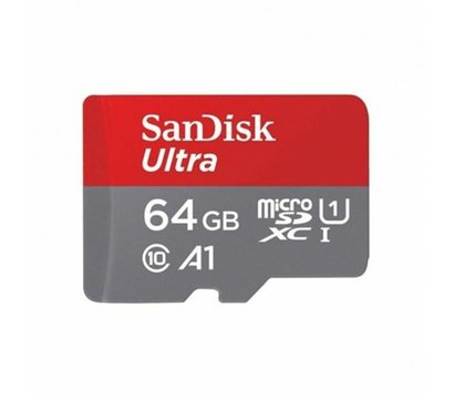 Зображення 2 Карта пам`яті SanDisk MicroSDXC 64GB UHS-I Class 10  Ultra A1 + SD-adapter - SDSQUAB-064G-GN6MA