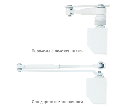 Зображення 4 Дотягувач Ryobi D-1554 UNIV Glossy White до 1100 мм, Колір корпусу: глянсовий білий
