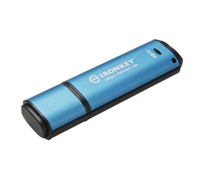Зображення 2 USB флешка Kingston IronKey Vault Privacy 50 Type-A Blue 32GB USB3.2 - IKVP50/32GB