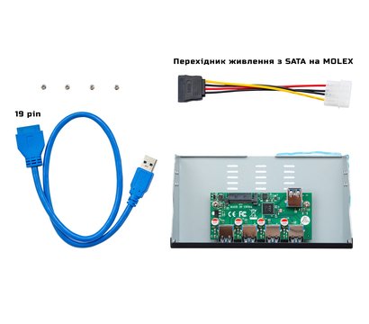 Изображение 3 USB Hub (хаб) Frime ECF-FP4xTA.53
