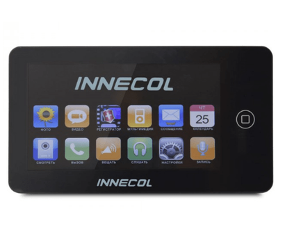 Зображення 5 Домофонний комплект Innecol NEO HD Black + Tantos Triniti HD сенсорні кнопки, Колір (домофон + панель): чорний + сірий