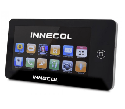 Зображення 6 Домофонний комплект Innecol NEO HD Black + Tantos Triniti HD сенсорні кнопки, Колір (домофон + панель): чорний + сірий