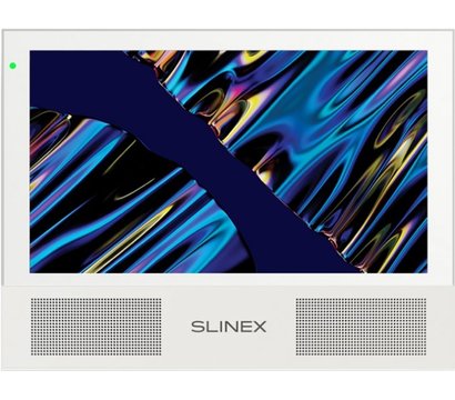 Изображение 2 Комплект видеодомофона Slinex Sonik 7 Cloud White + Tantos Triniti HD, Цвет (домофон + панель): белый + серый