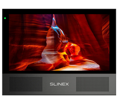 Изображение 3 Домофонна система Slinex Sonik 7 Cloud Black + Tantos Triniti HD, Цвет (домофон + панель): черный + серый