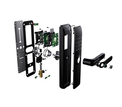Зображення 10 Автономний замок Seven Lock SL-7767BFW Black (6068 auto close) для офісів/домів