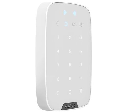 Зображення 2 Клавіатура Ajax Keypad S Plus White, Колір: білий
