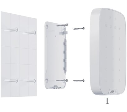 Зображення 4 Клавіатура Ajax Keypad S Plus White, Колір: білий
