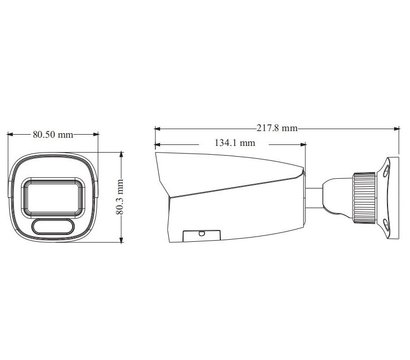 Зображення 2 Відеокамера TVT TD-9442S4-C(D/PE/AW3) White циліндрична, Колір корпусу: білий