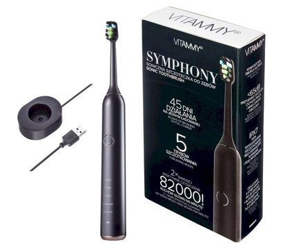 Зображення 6 Зубна щітка Vitammy Symphony Black, Колір: чорний