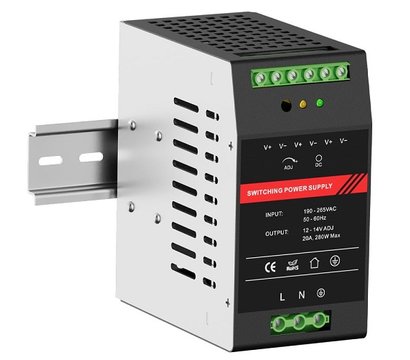 Изображение 2 ИБП импульсный Kraft Energy PSU-1220DIN (43-00110), Ток (А): 20 А