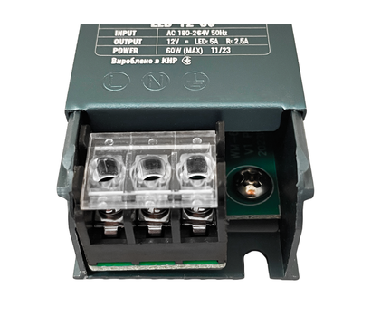 Зображення 5 Блок живлення Biom LED-12-60 імпульсний, Струм (А): 5 А