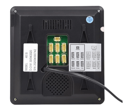 Зображення 4 Домофонний комплект Bcom BD-480 Kit Black сенсорні кнопки, Колір (домофон + панель): чорний + сірий