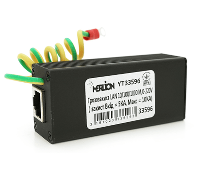 Зображення 2 Грозозахист Voltronic YT33596 поза корпусом, Швидкість передачі даних в захищеній лінії: 1000 МБіт/с