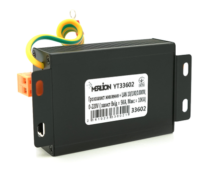 Зображення 2 Грозозахист Voltronic YT33602 поза корпусом, Швидкість передачі даних в захищеній лінії: 1000 МБіт/с