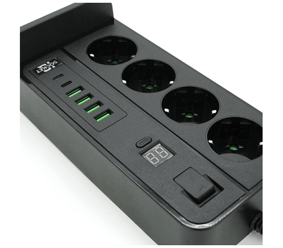 Зображення 2 Мережевий фільтр Voltronic G12H Black 4 розеток