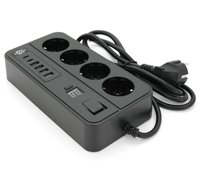 Зображення 2 Мережевий фільтр Voltronic G13H Black 4 розеток