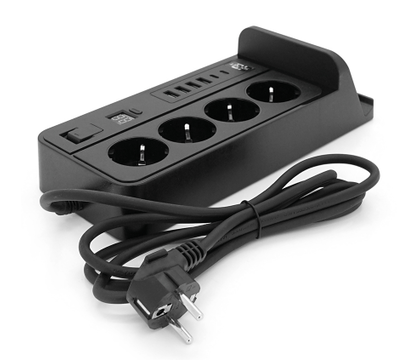 Зображення 3 Мережевий фільтр Voltronic G12H Black 4 розеток