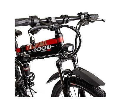Изображение 2 Электровелосипед Zhengbu H1 Black from red