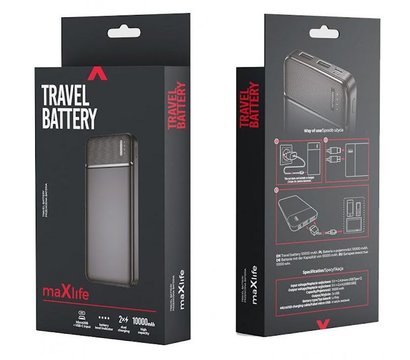 Изображение 2 Повербанк MaxLife MXPB-01 10000 mAh Black