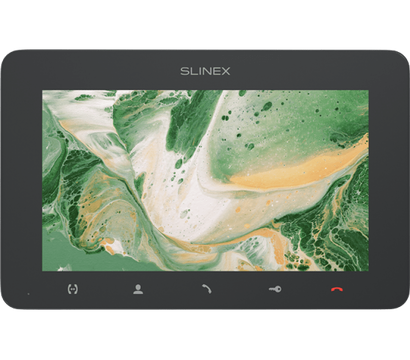 Изображение 2 Комплект видеодомофона Slinex SM-07MHD Graphite + ML-16HD Black, Цвет (домофон + панель): графит + черный