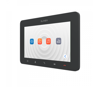 Изображение 4 Комплект видеодомофона Slinex SM-07MHD Graphite + ML-16HD Black, Цвет (домофон + панель): графит + черный