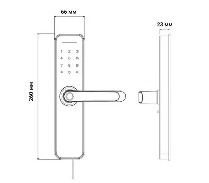 Изображение 6 Smart замок Seven Lock SL-7740BF Black (5050), Цвет корпуса: черный