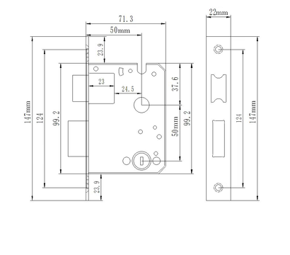 Зображення 6 Smart замок Seven Lock SL-7740BF Grey (5050), Колір корпусу: сірий