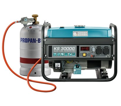 Зображення 2 Бензиновий + газ генератор Konner&Sohnen KS 3000G