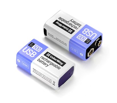 Зображення 2 Акумулятор ColorWay Крона Li-Pol 390 mAh BL - CW-UB9V-06