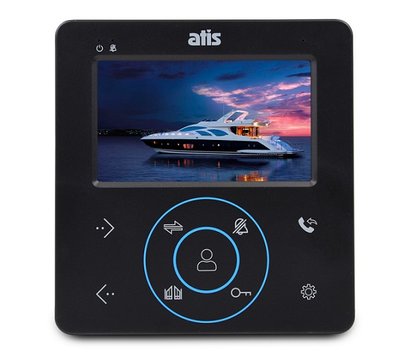 Зображення 2 Домофонний комплект Atis AD-480MB + Bcom BT-305HR Cooper сенсорні кнопки, Колір (домофон + панель): чорний + мідний