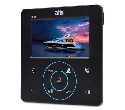 Зображення 3 Домофонний комплект Atis AD-480MB + Bcom BT-305HR Cooper сенсорні кнопки, Колір (домофон + панель): чорний + мідний