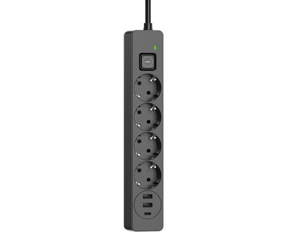 Зображення 2 ColorWay CW-CHE432PDB 4, 3 х USB розеток