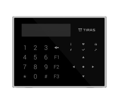 Зображення 5 Клавіатура Tiras K-GLCD+ Black, Колір: чорний