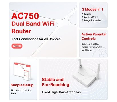 Изображение 6 Роутер для дома Mercusys MR20