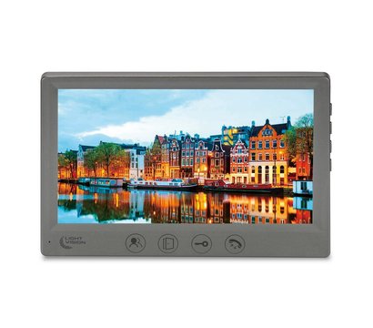 Зображення 2 Домофонна система LightVision Amsterdam FHD Grey + RIO FHD (RF) White, Колір (домофон + панель): сірий + білий