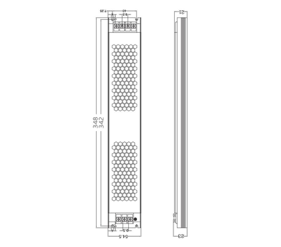 Изображение 2 Блок питания для камер Prolum SP-300-24 металлический, Ток (А): 12.5 А