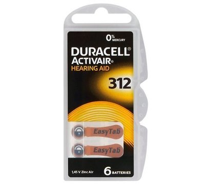 Зображення 2 Батарейка Duracell Activair 312 BL 6 шт