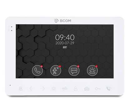 Зображення 2 Домофонний комплект Bcom BD-780FHD White + Tantos Triniti HD сенсорні кнопки