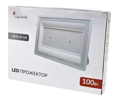 Зображення 3 LED прожектор Lightwell LW-FL-W-100 8000Лм, Потужність: 100 Вт