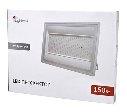 Зображення 3 LED прожектор Lightwell LW-FL-W-150 на 150 Вт, Потужність: 150 Вт