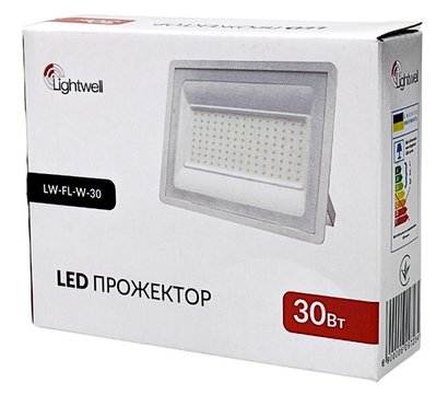Изображение 3 Светодиодный прожектор Lightwell LW-FL-W-30, Мощность: 30 Вт