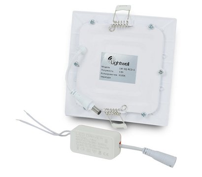 Зображення 2 LED світильник Lightwell LW-SQ-RCD-6 на 6 Вт, Потужність: 6 Вт